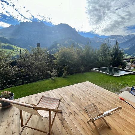 Chalet Sonnenheim, Wohnung Mit Panoramafenster Adelboden Extérieur photo