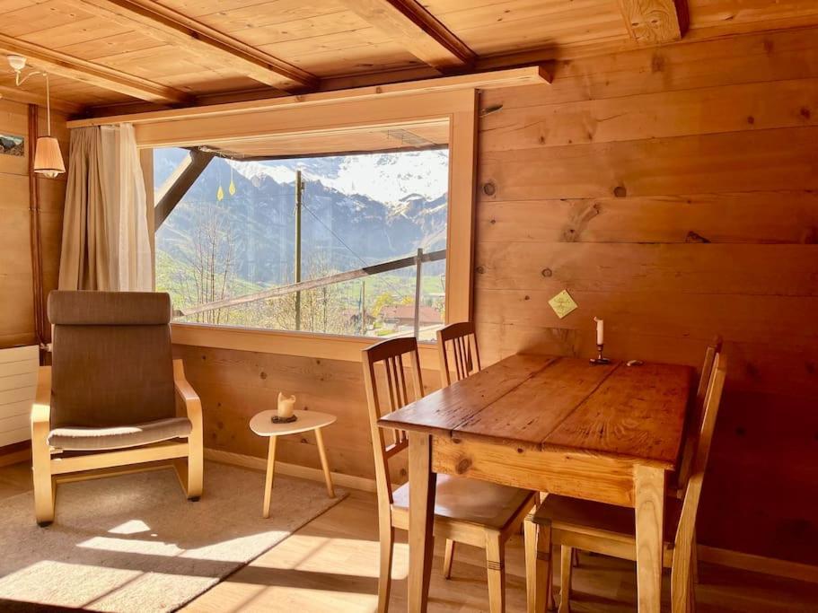 Chalet Sonnenheim, Wohnung Mit Panoramafenster Adelboden Extérieur photo